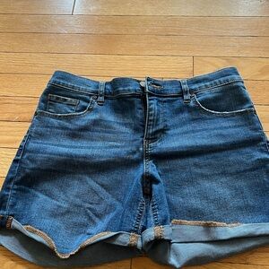 New York & Company Dark Blue Jean Shorts